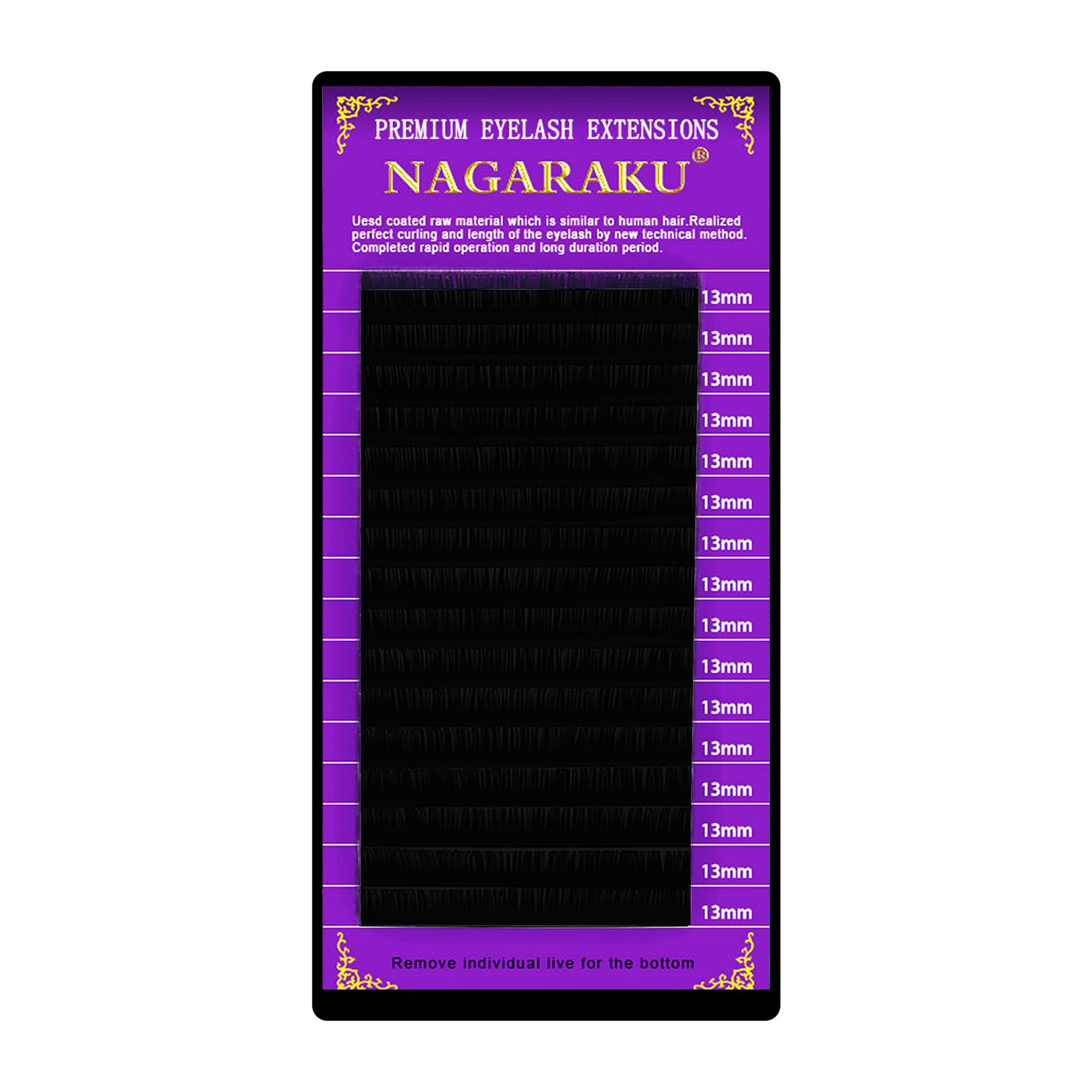 Ciglia Nagaraku -  10 mm, C, 0,10 mm