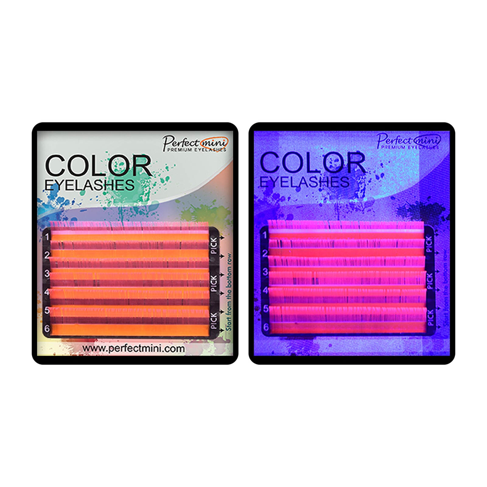 Mini fluorescente perfetta -  Roz -  Mescolare 8-13, C, 0,07 mm