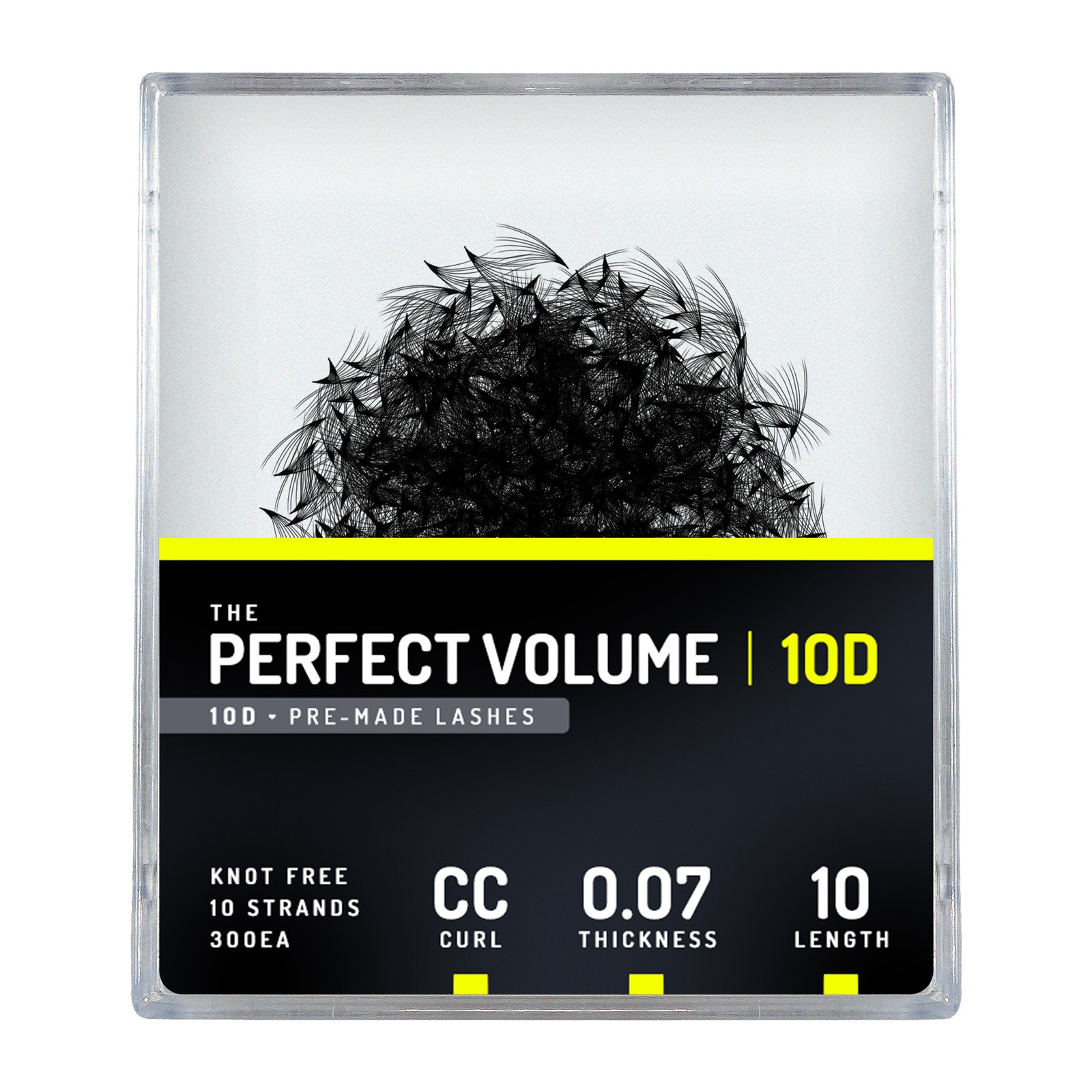 Volume perfetto -  300 buchețele premade 10D -  10 mm, CC, 0,07 mm