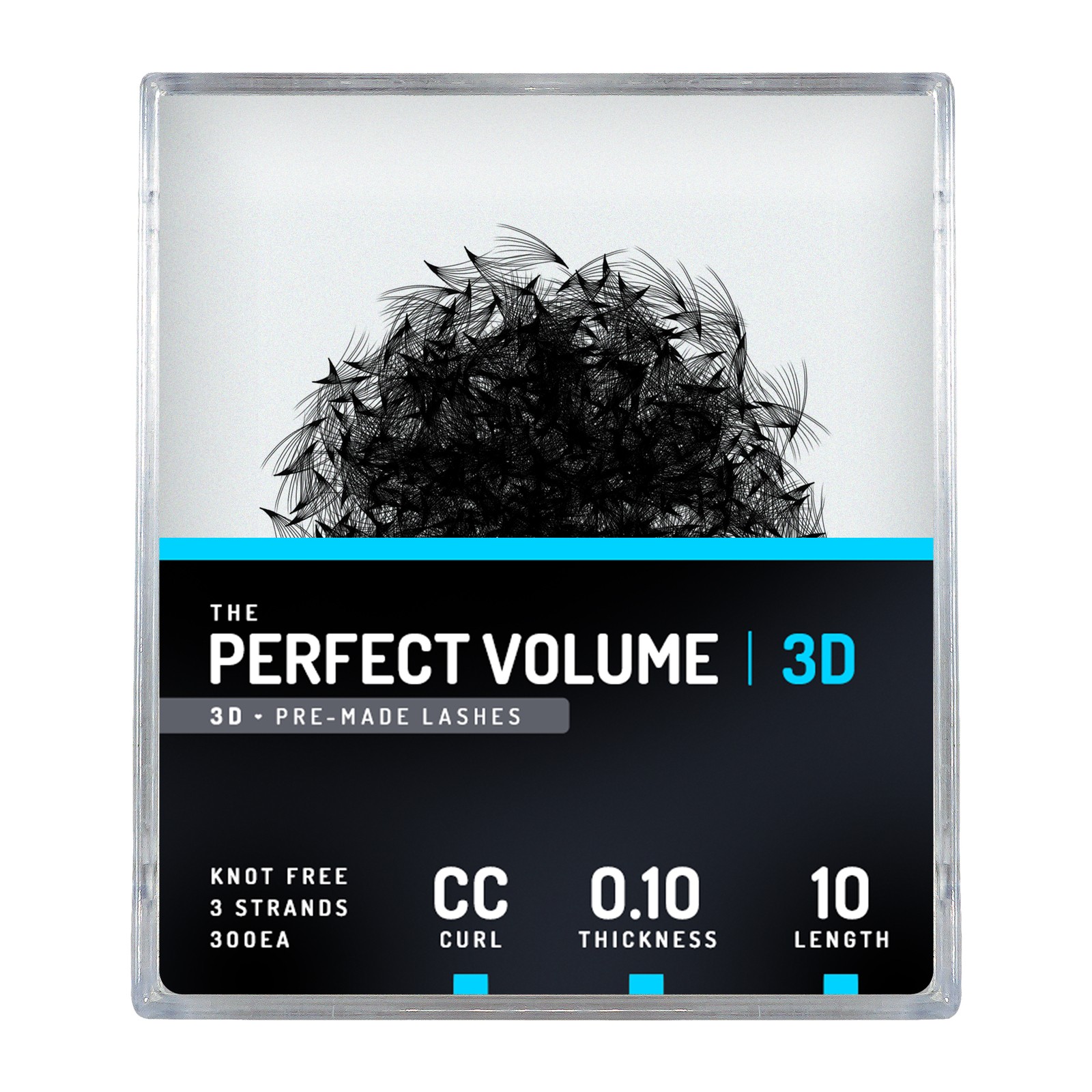 Volume perfetto -  300 buchețele premade 3D -  10 mm, CC, 0,10 mm