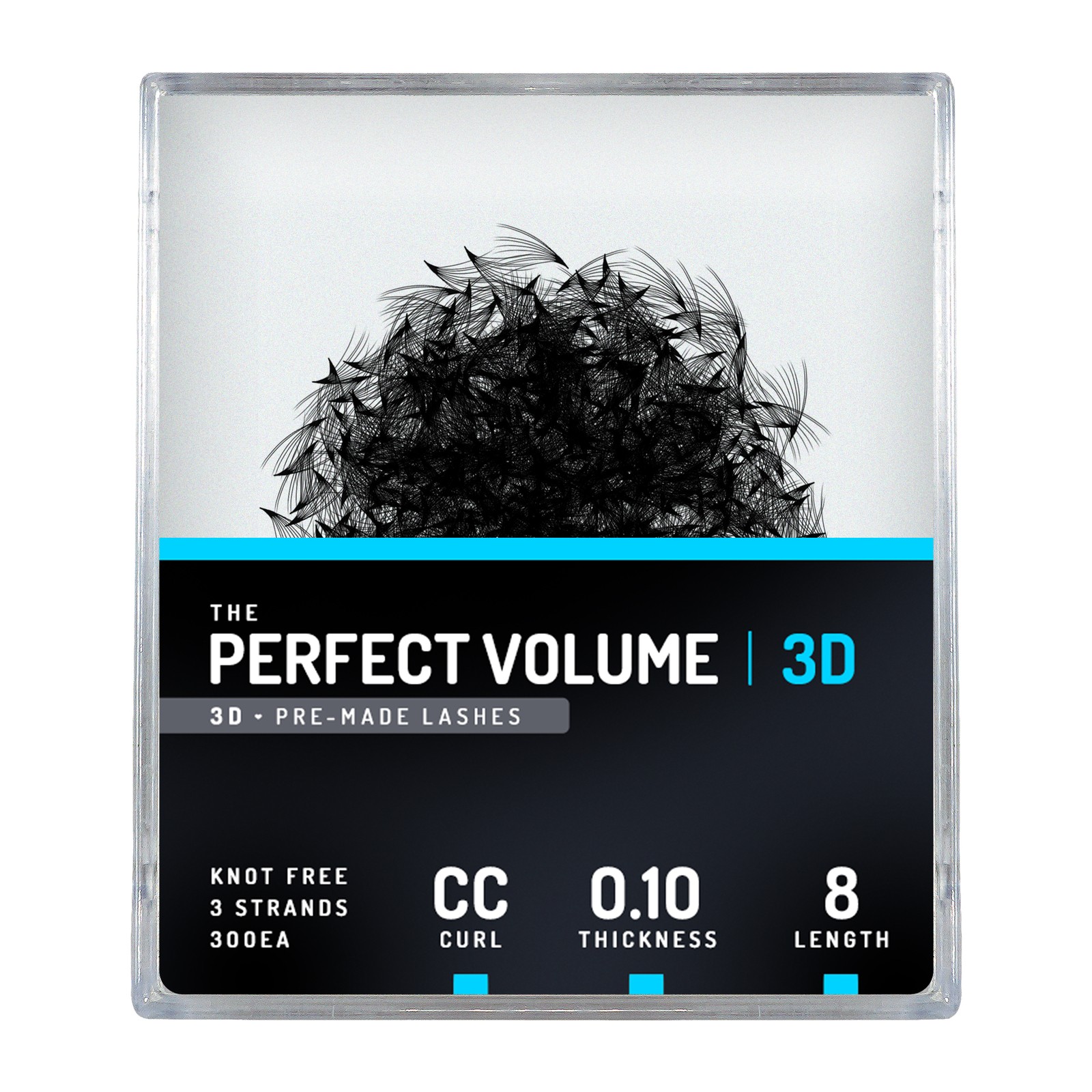 Volume perfetto -  300 buchețele premade 3D -  8 mm, CC, 0,10 mm