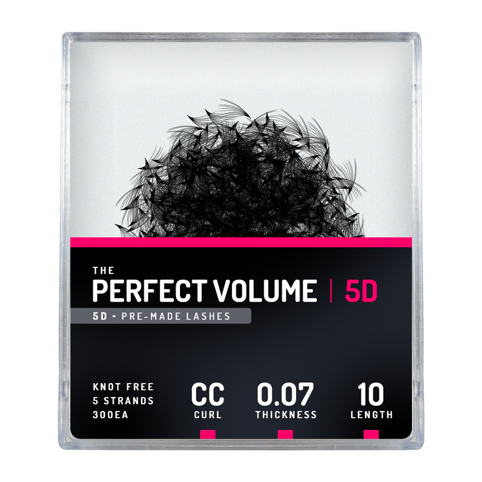 Volume perfetto -  300 buchețele premade 5D -  10 mm, CC, 0,07 mm