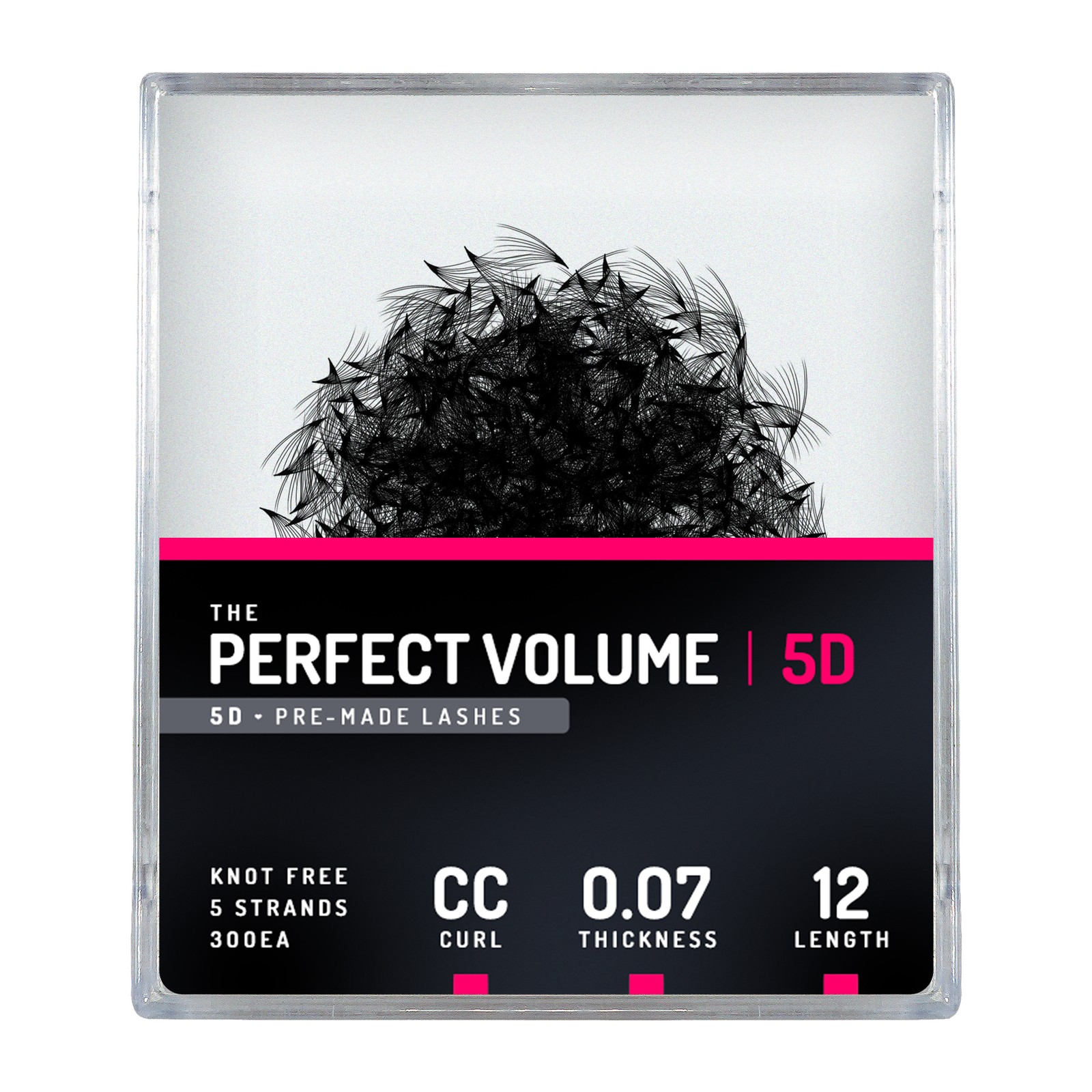 Volume perfetto -  300 buchețele premade 5D -  12 mm, CC, 0,07 mm