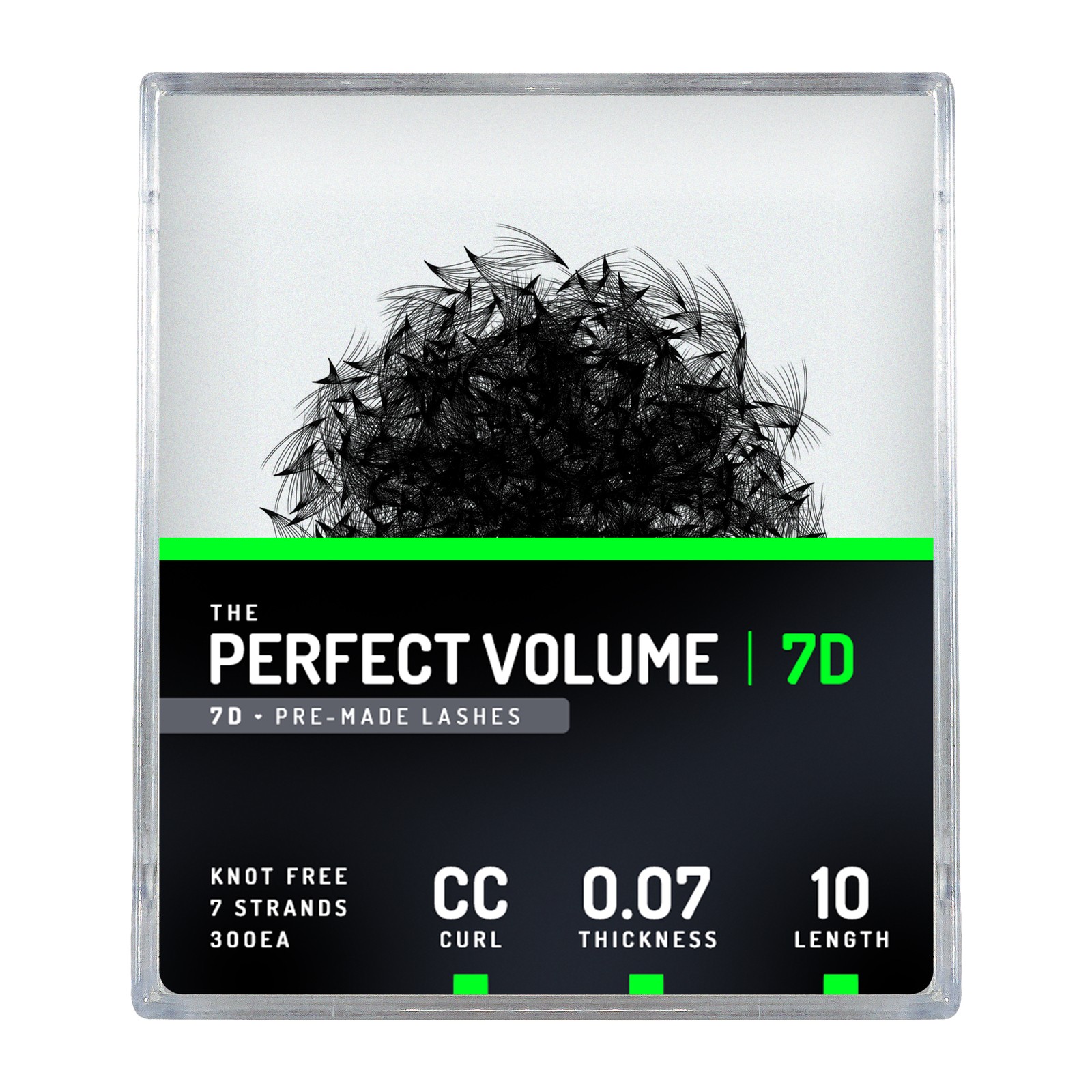 Volume perfetto -  300 buchețele premade 7D -  10 mm, CC, 0,07 mm