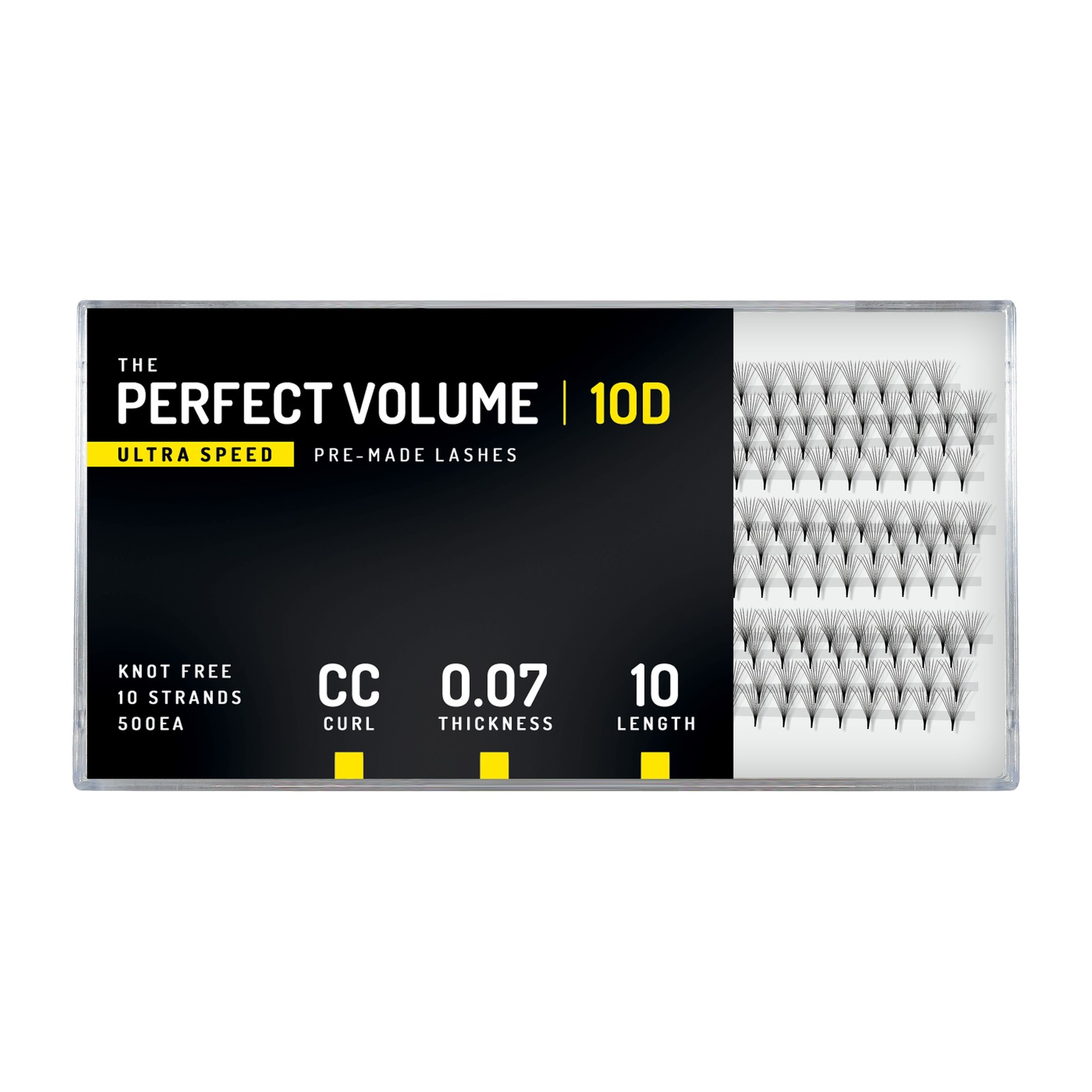 Volume Perfetto Ultra Velocità -  500 buchețele preconfezionati 10D -  10 mm, CC, 0,07 mm