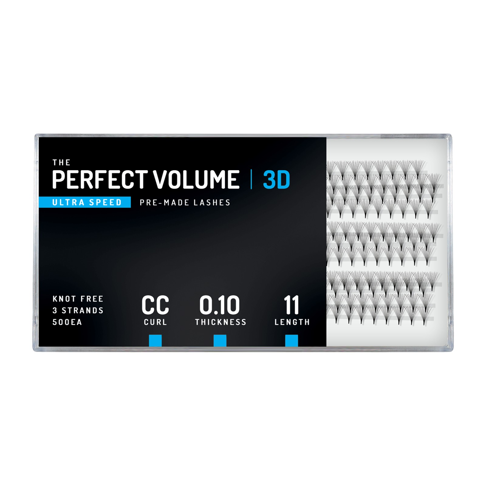 Volume Perfetto Ultra Velocità -  500 buchețele prefabbricati 3D -  11 mm, CC, 0,10 mm